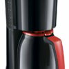 1017-10 ENJOY THERM schwarz/rot Filterkaffeemaschine
