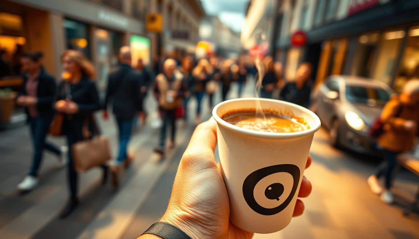 Coffee to go - der Kaffeebecher hat uns fest in der Hand